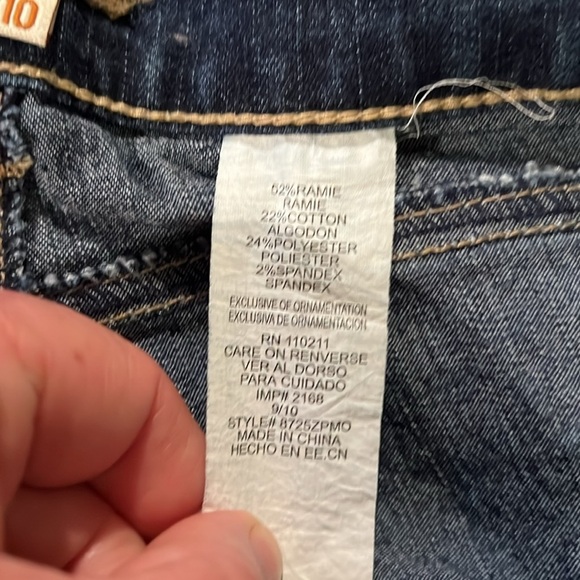 XOXO Bootcut Jeans Ribbon Down Sides 9/10 - Picture 6 of 8